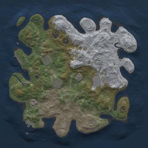 Thumbnail Rust Map: Procedural Map, Size: 3500, Seed: 1258169977, 15 Monuments