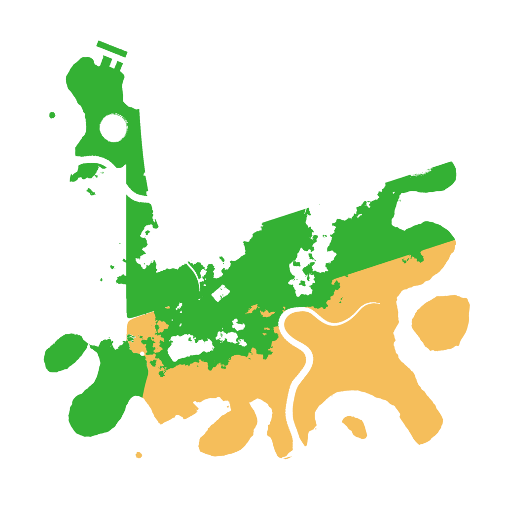 Biome Rust Map: Procedural Map, Size: 3253, Seed: 3367