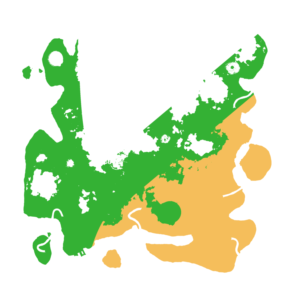 Biome Rust Map: Procedural Map, Size: 3500, Seed: 3345322