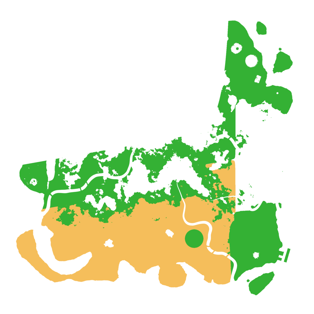 Biome Rust Map: Procedural Map, Size: 4500, Seed: 45