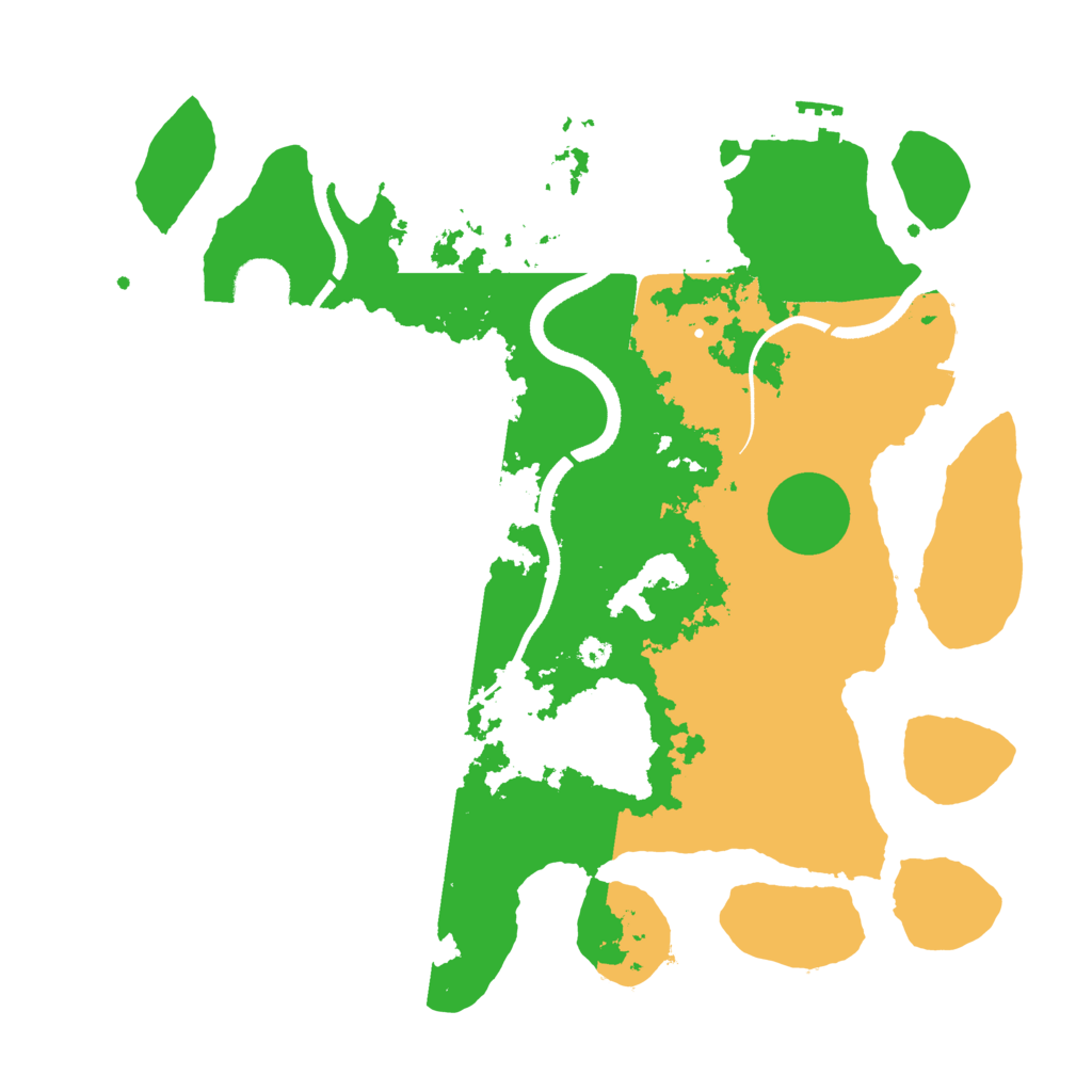 Biome Rust Map: Procedural Map, Size: 3500, Seed: 887321