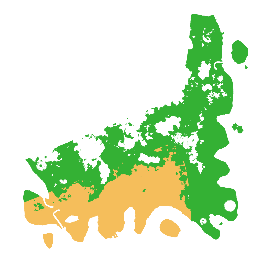 Biome Rust Map: Procedural Map, Size: 4096, Seed: 1866910634