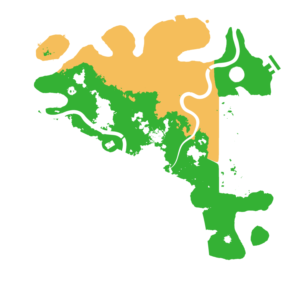 Biome Rust Map: Procedural Map, Size: 3500, Seed: 1343156036