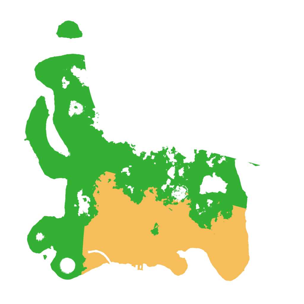 Biome Rust Map: Procedural Map, Size: 3500, Seed: 64561485