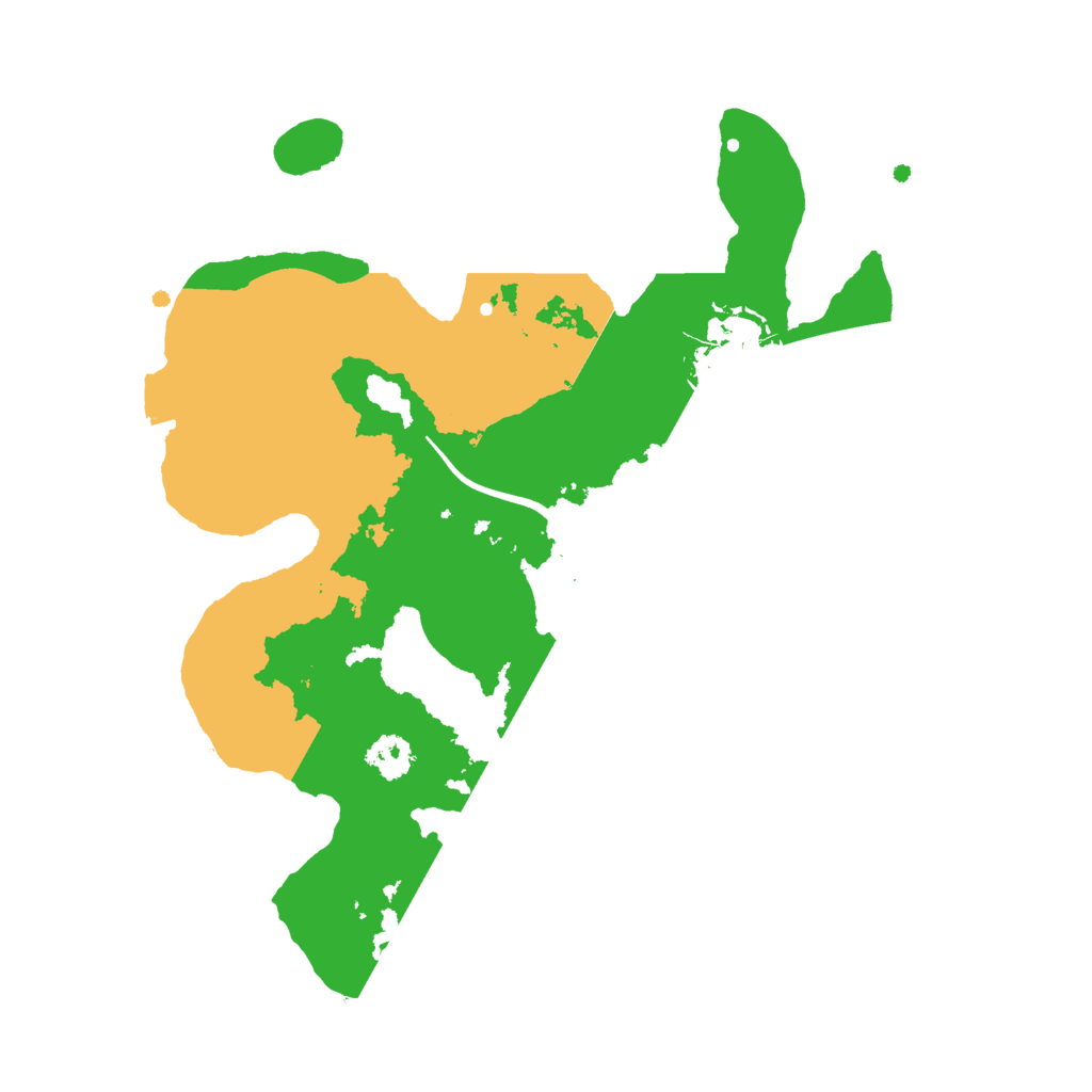 Biome Rust Map: Procedural Map, Size: 2500, Seed: 592390970