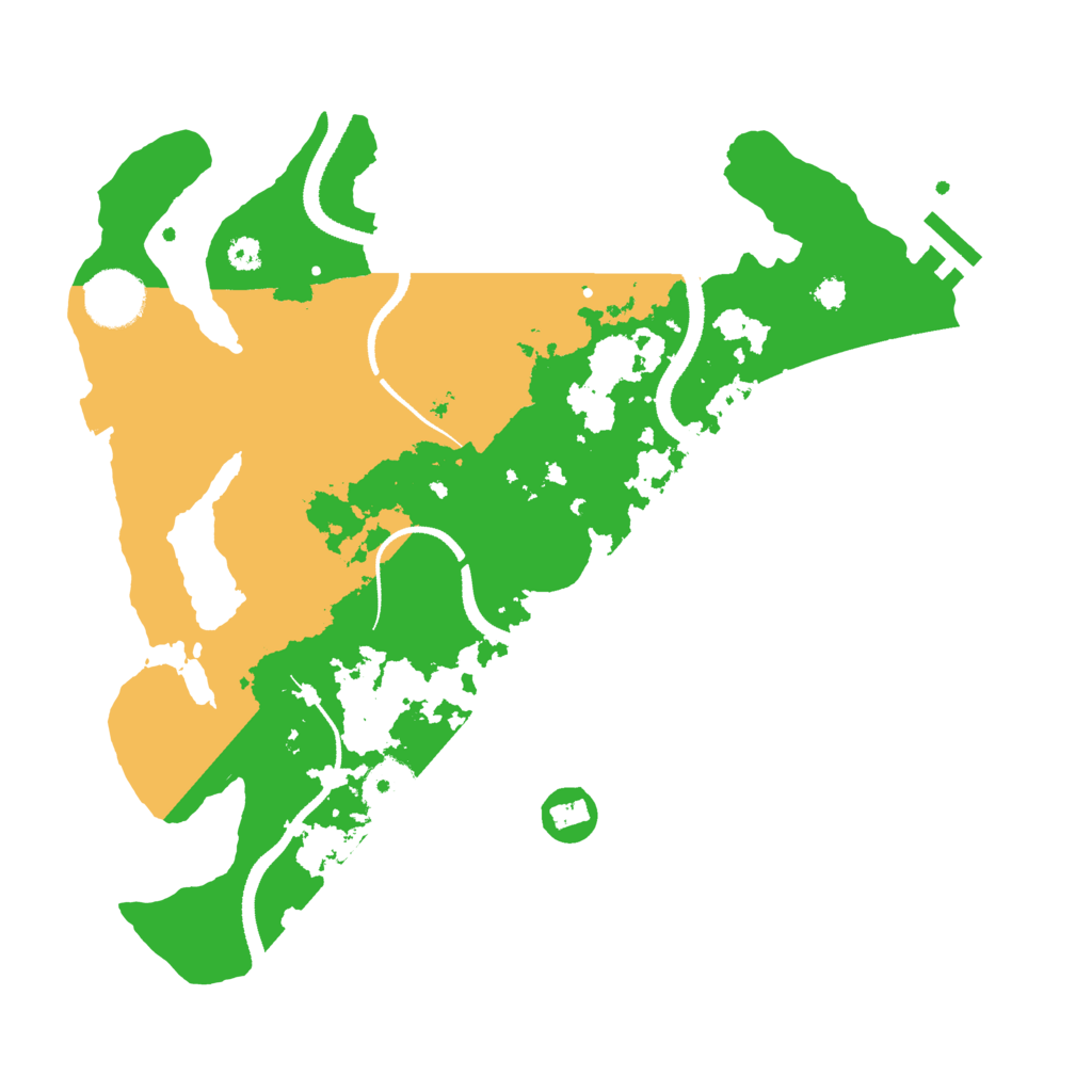 Biome Rust Map: Procedural Map, Size: 3250, Seed: 6830410