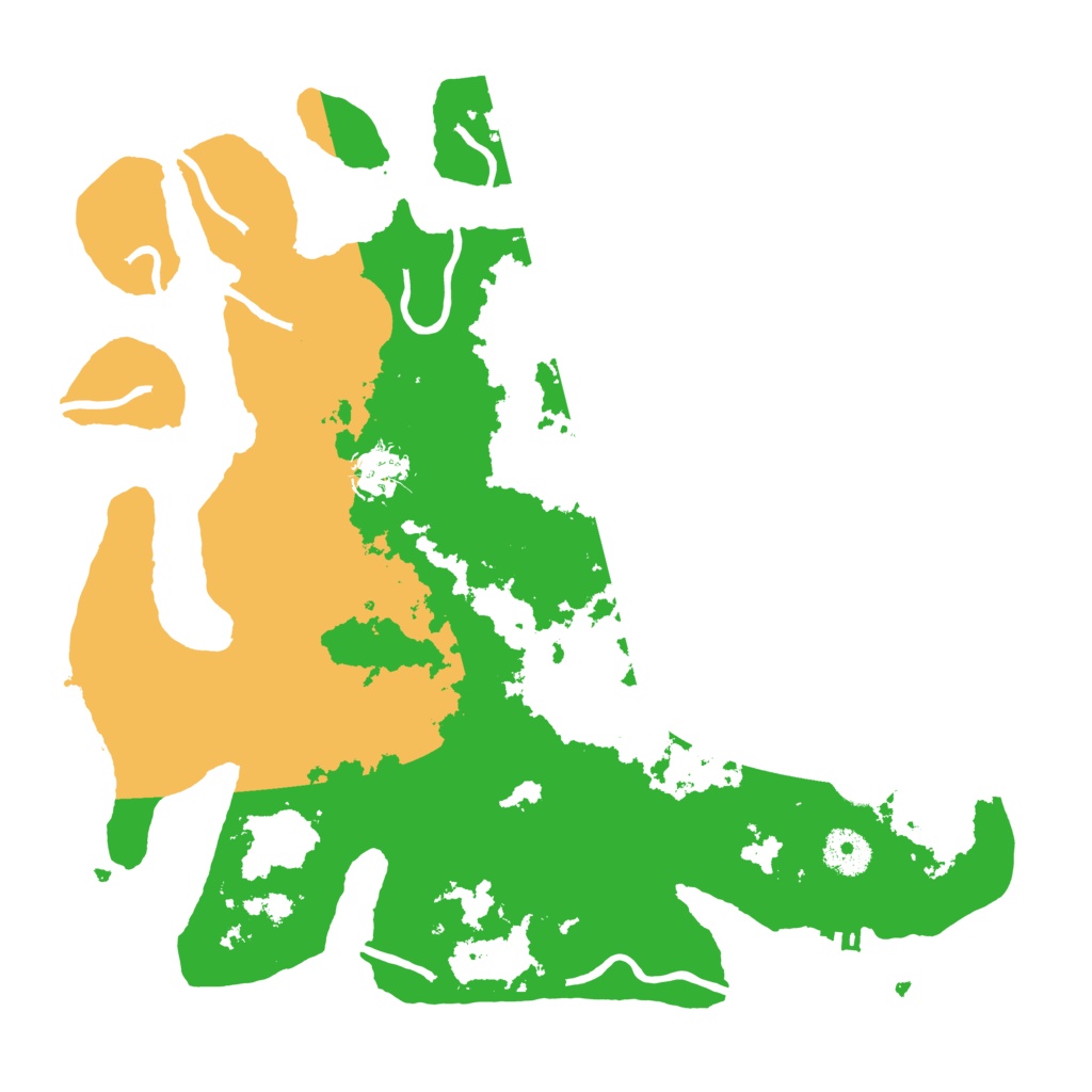 Biome Rust Map: Procedural Map, Size: 3500, Seed: 21474800