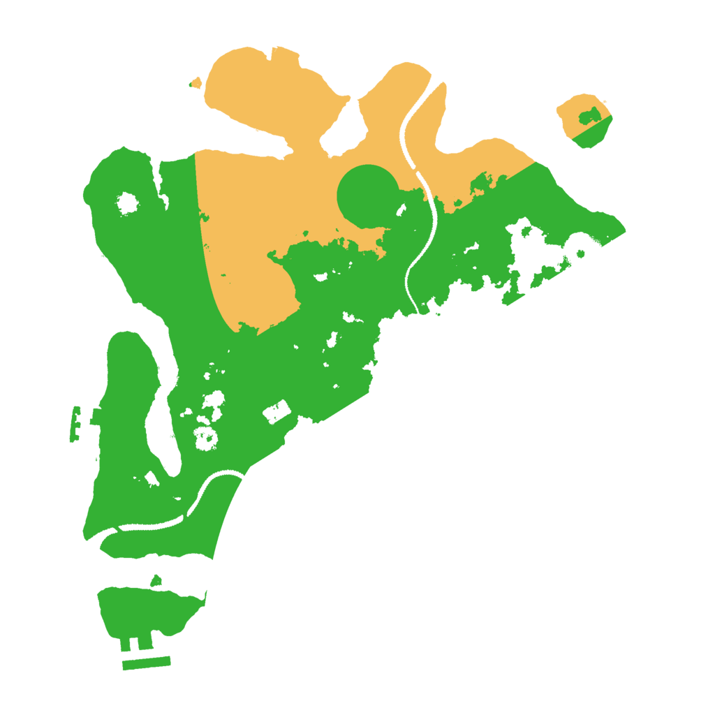 Biome Rust Map: Procedural Map, Size: 3000, Seed: 526519462