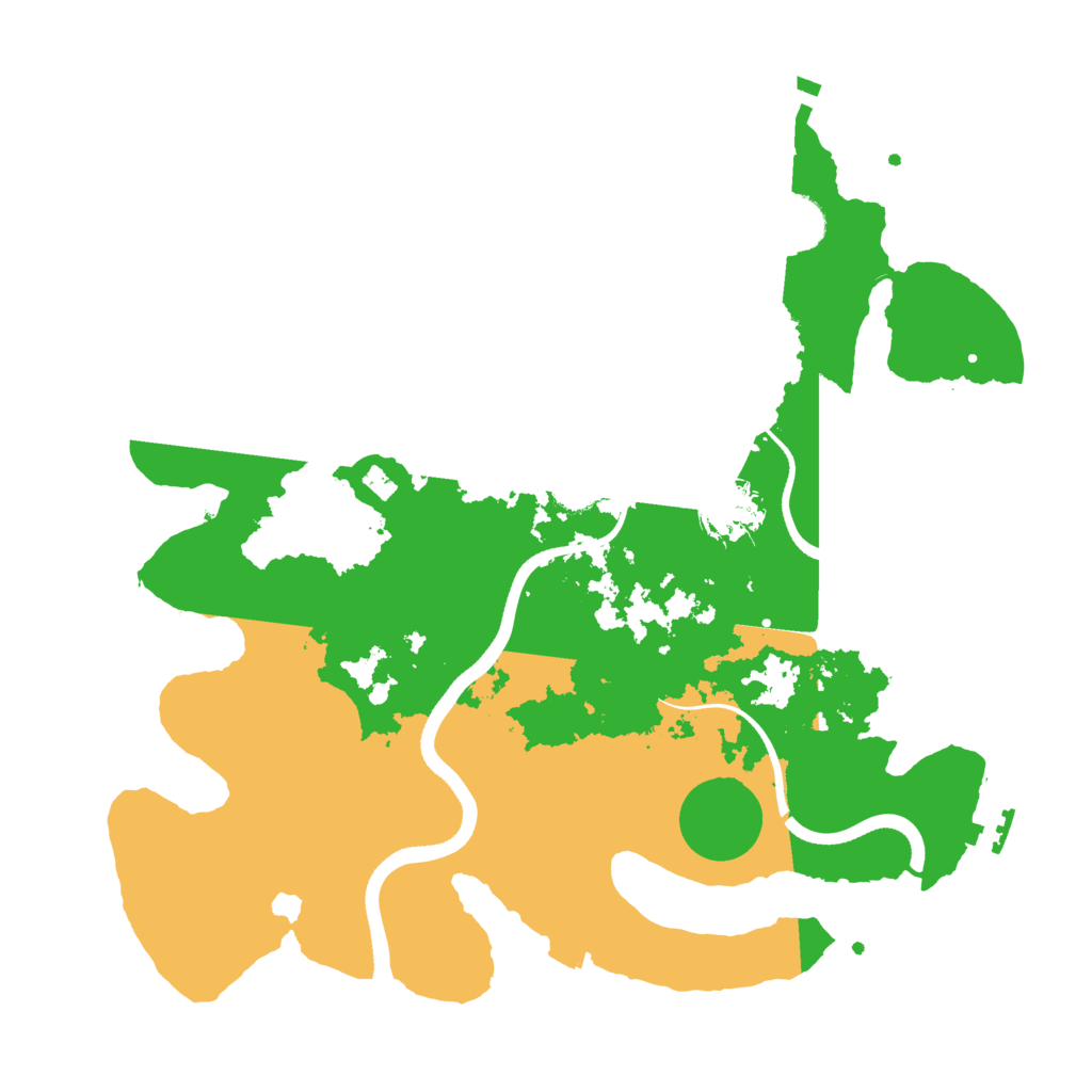 Biome Rust Map: Procedural Map, Size: 3500, Seed: 286129669