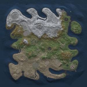 Thumbnail Rust Map: Procedural Map, Size: 3500, Seed: 286129669, 19 Monuments