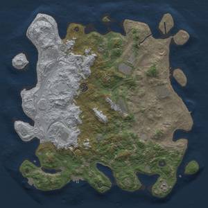 Thumbnail Rust Map: Procedural Map, Size: 4300, Seed: 765402134, 18 Monuments