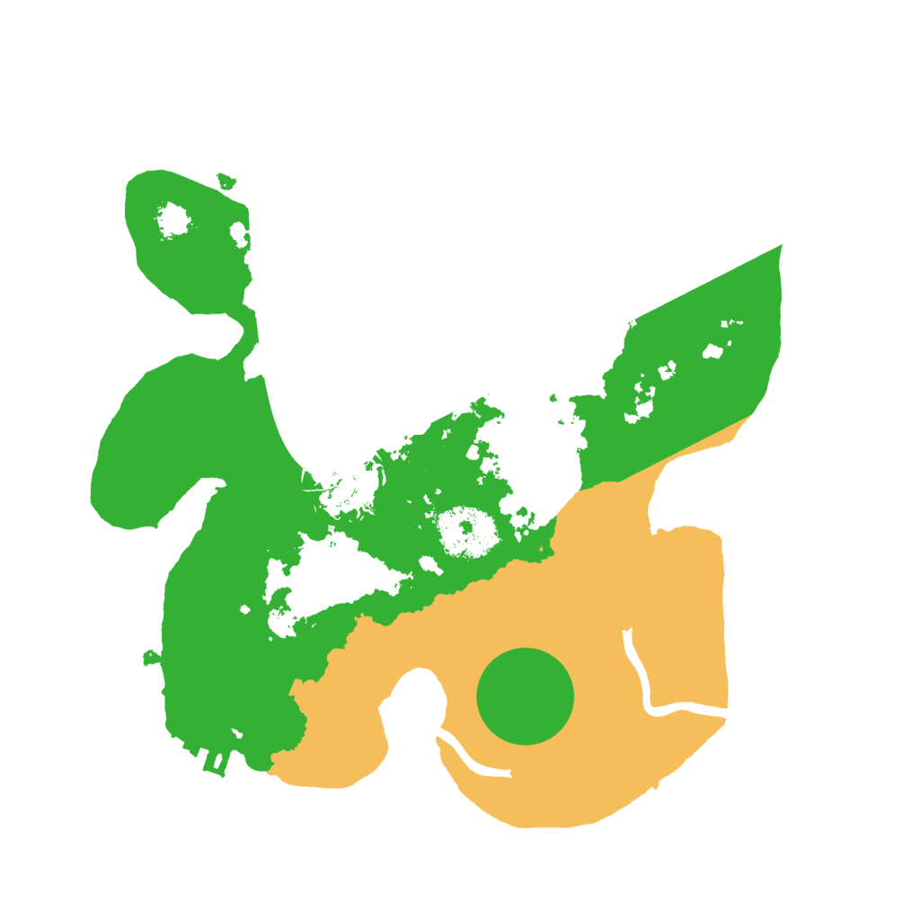 Biome Rust Map: Procedural Map, Size: 2500, Seed: 1077888526