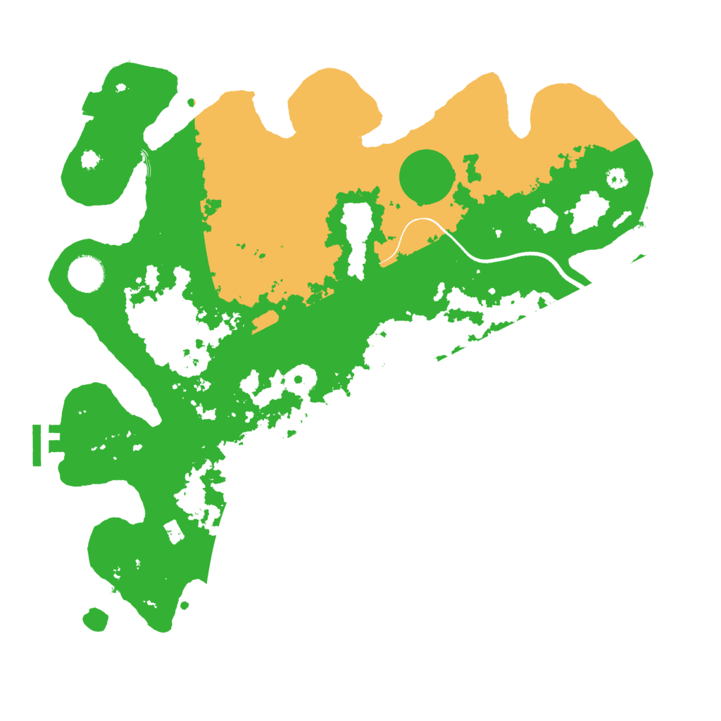 Biome Rust Map: Procedural Map, Size: 3500, Seed: 1774549665