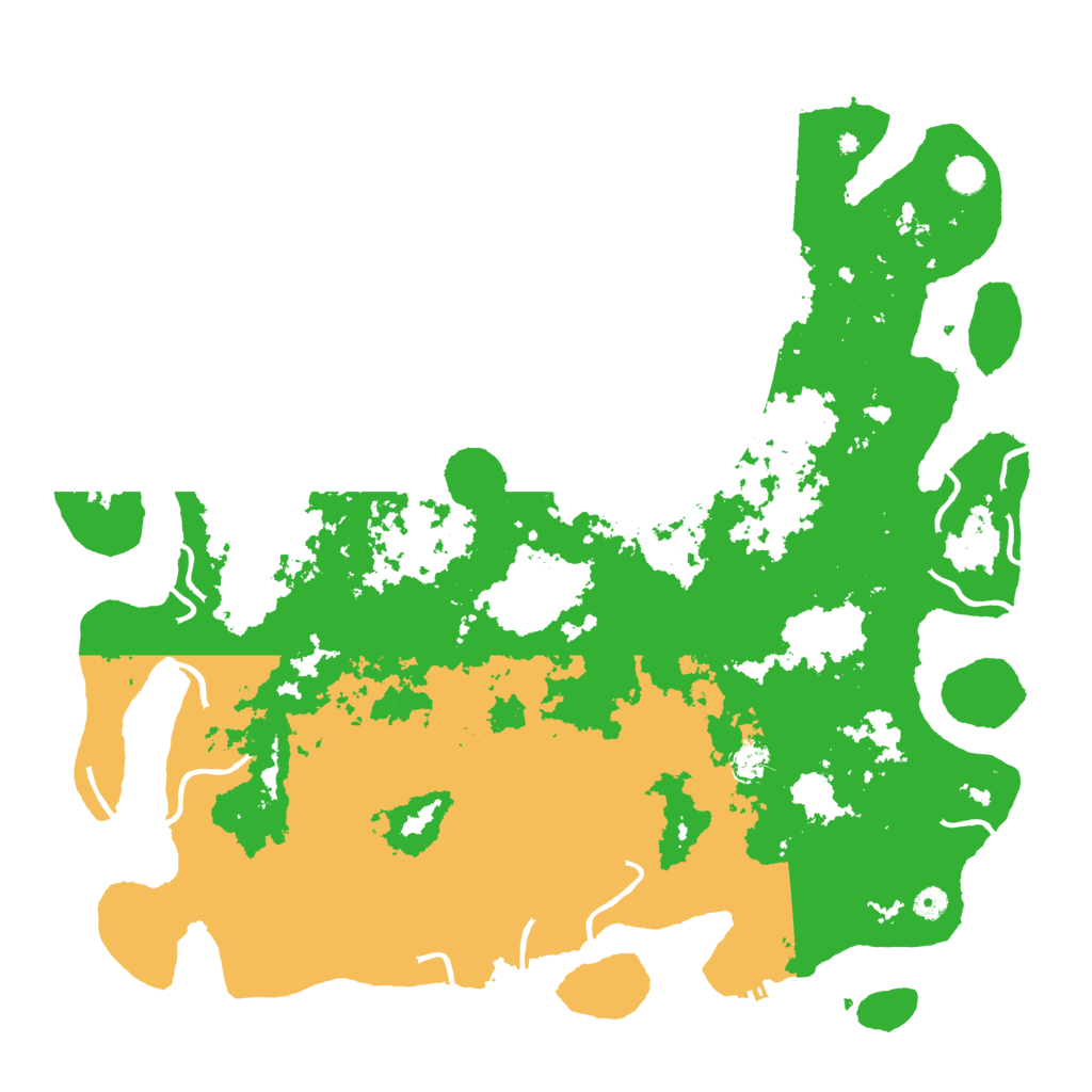 Biome Rust Map: Procedural Map, Size: 5000, Seed: 18292343