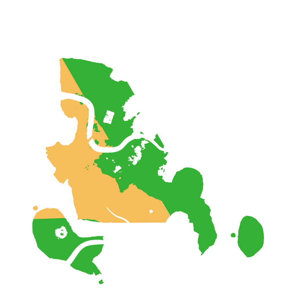 Biome Rust Map: Procedural Map, Size: 2500, Seed: 104903470