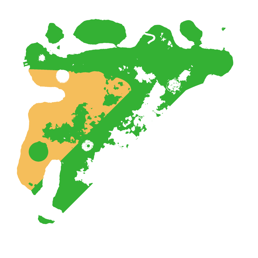 Biome Rust Map: Procedural Map, Size: 3500, Seed: 113511048