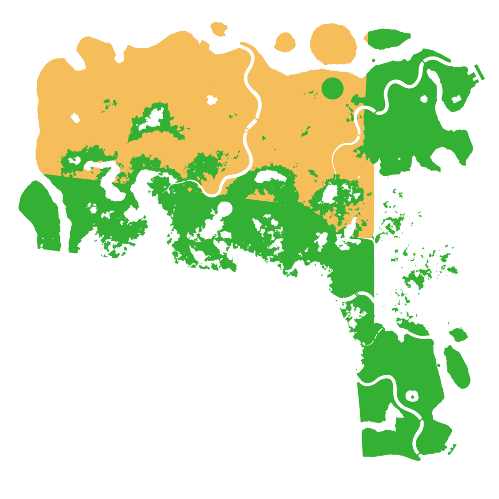 Biome Rust Map: Procedural Map, Size: 6000, Seed: 1606508577