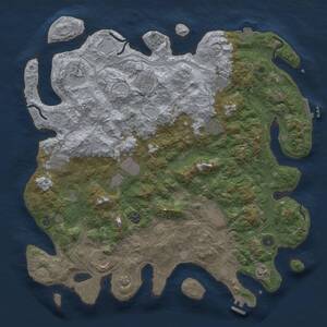 Thumbnail Rust Map: Procedural Map, Size: 4500, Seed: 1866910634, 17 Monuments