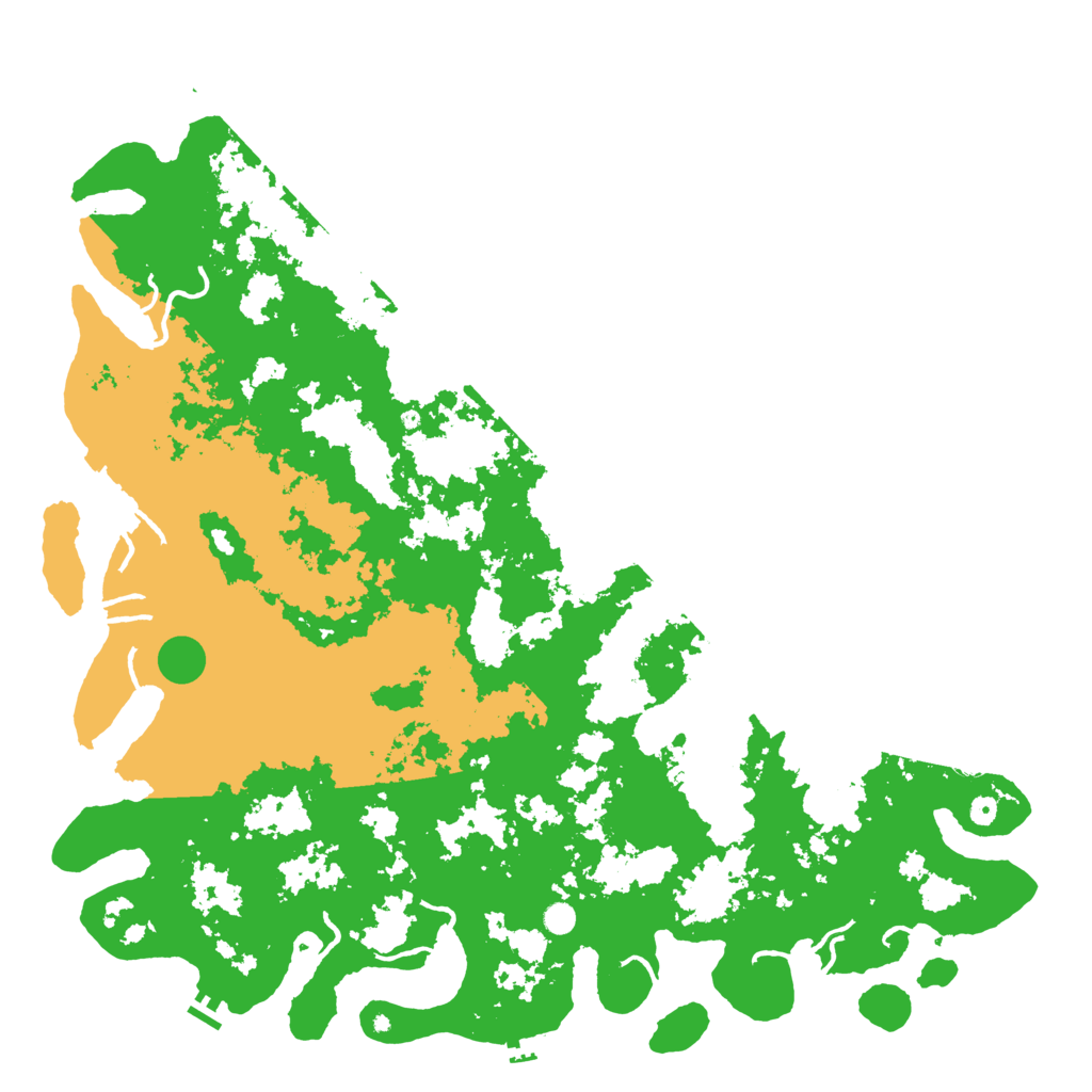 Biome Rust Map: Procedural Map, Size: 6000, Seed: 36807347