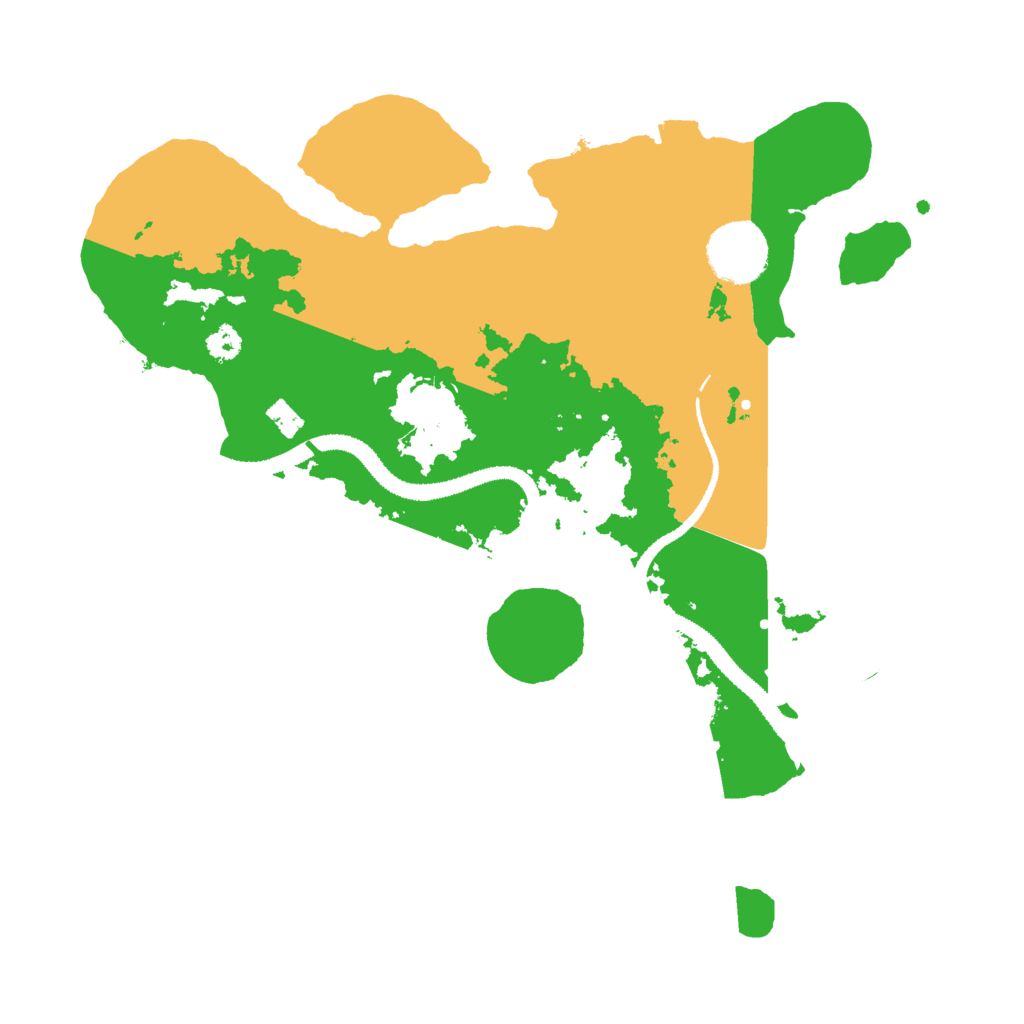 Biome Rust Map: Procedural Map, Size: 3000, Seed: 4850643