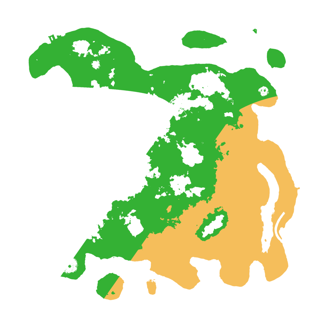 Biome Rust Map: Procedural Map, Size: 3500, Seed: 96582