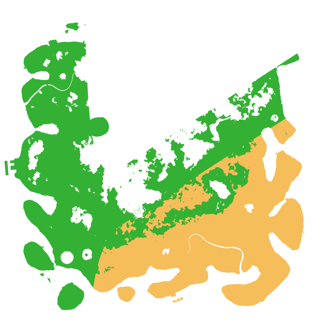 Biome Rust Map: Procedural Map, Size: 4500, Seed: 4039288