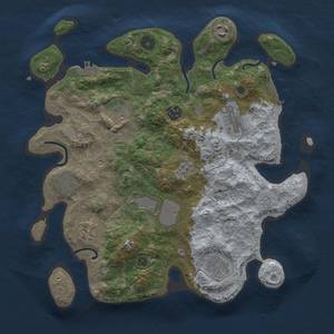 Thumbnail Rust Map: Procedural Map, Size: 3500, Seed: 568915816, 18 Monuments