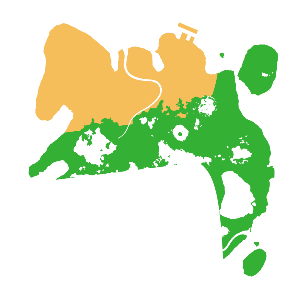 Biome Rust Map: Procedural Map, Size: 3000, Seed: 4325