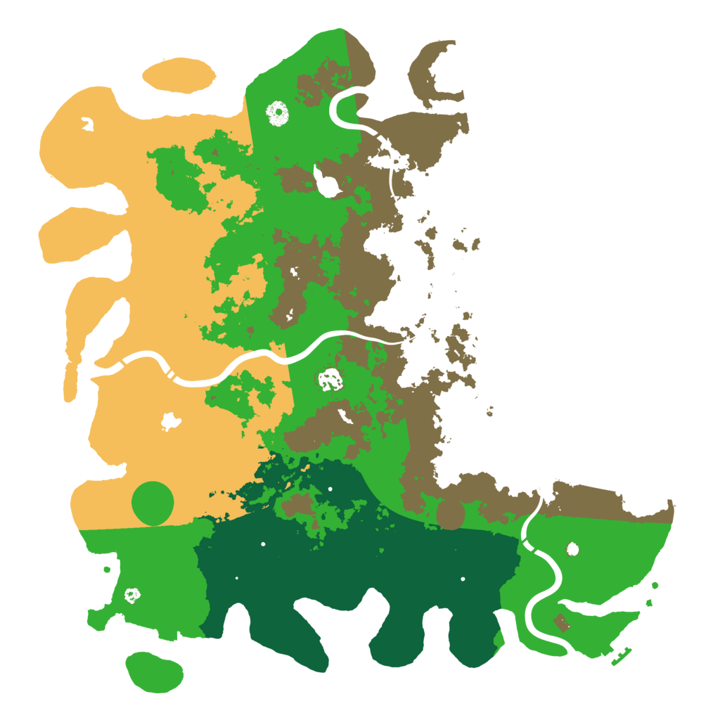 Biome Rust Map: Procedural Map, Size: 4500, Seed: 986191