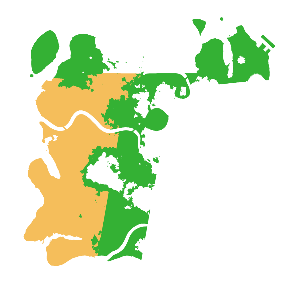 Biome Rust Map: Procedural Map, Size: 3500, Seed: 377643930