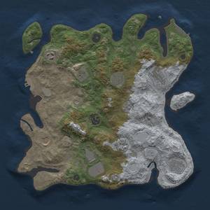 Thumbnail Rust Map: Procedural Map, Size: 3500, Seed: 377643930, 19 Monuments