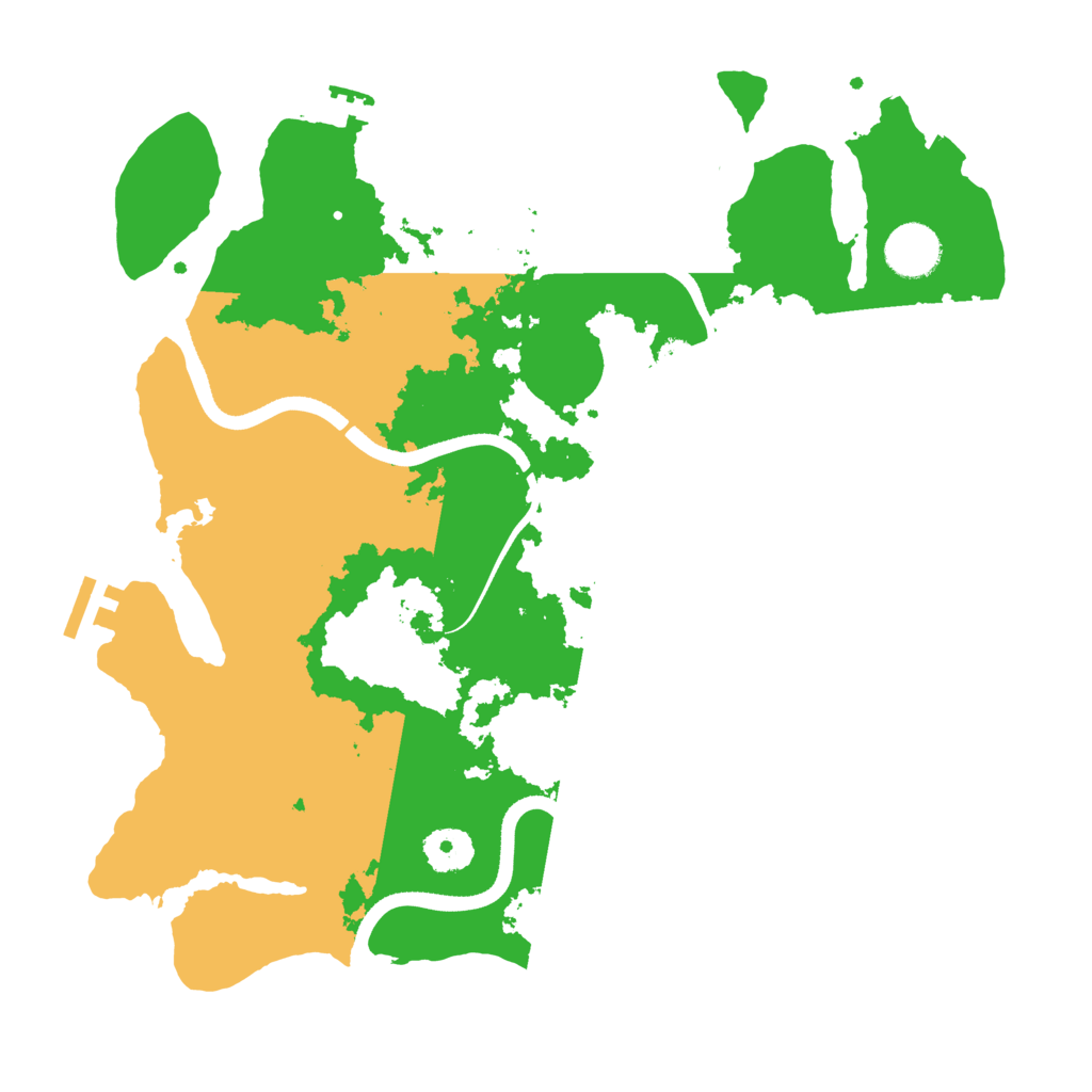 Biome Rust Map: Procedural Map, Size: 3500, Seed: 377643930