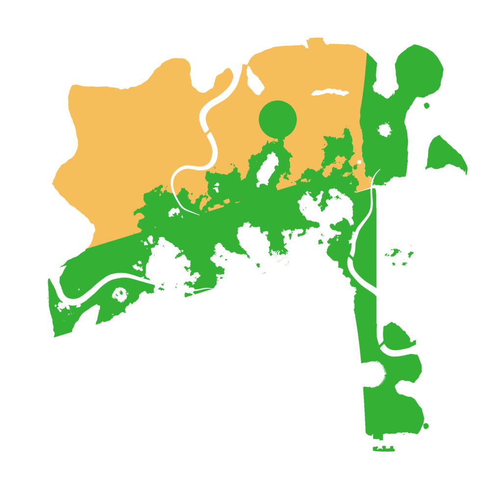 Biome Rust Map: Procedural Map, Size: 3500, Seed: 642930604