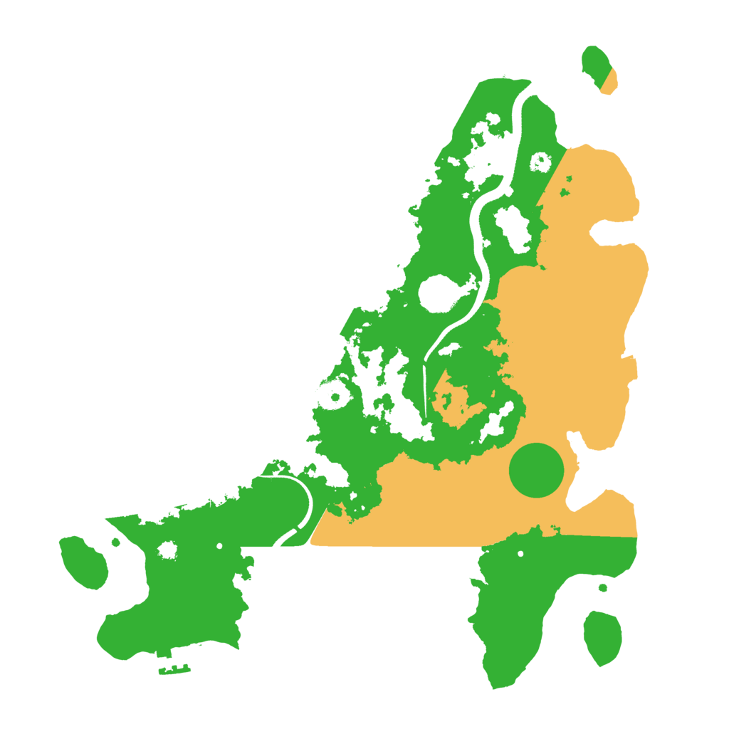 Biome Rust Map: Procedural Map, Size: 3500, Seed: 762949879
