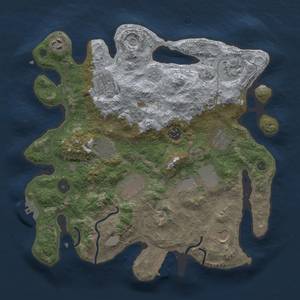 Thumbnail Rust Map: Procedural Map, Size: 3500, Seed: 889640006, 19 Monuments