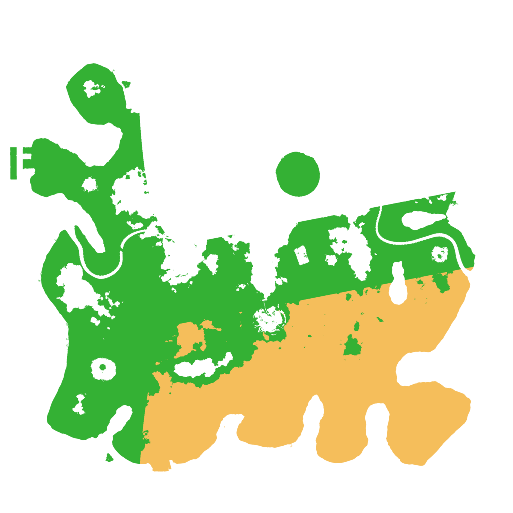 Biome Rust Map: Procedural Map, Size: 3200, Seed: 79865489