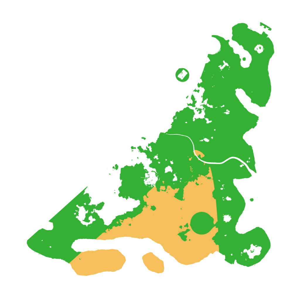 Biome Rust Map: Procedural Map, Size: 3500, Seed: 563073813