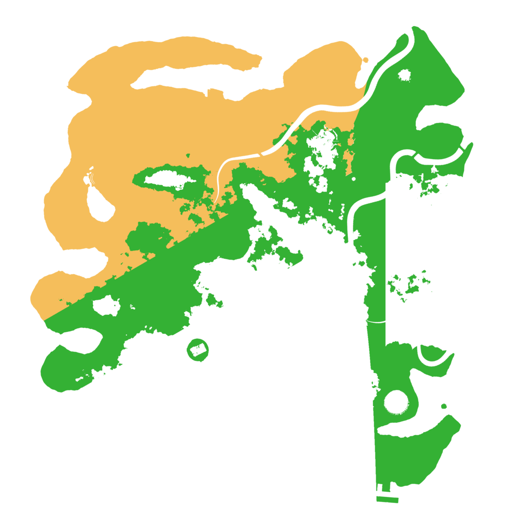 Biome Rust Map: Procedural Map, Size: 3800, Seed: 9317457