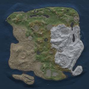 Thumbnail Rust Map: Procedural Map, Size: 3500, Seed: 431335040, 19 Monuments