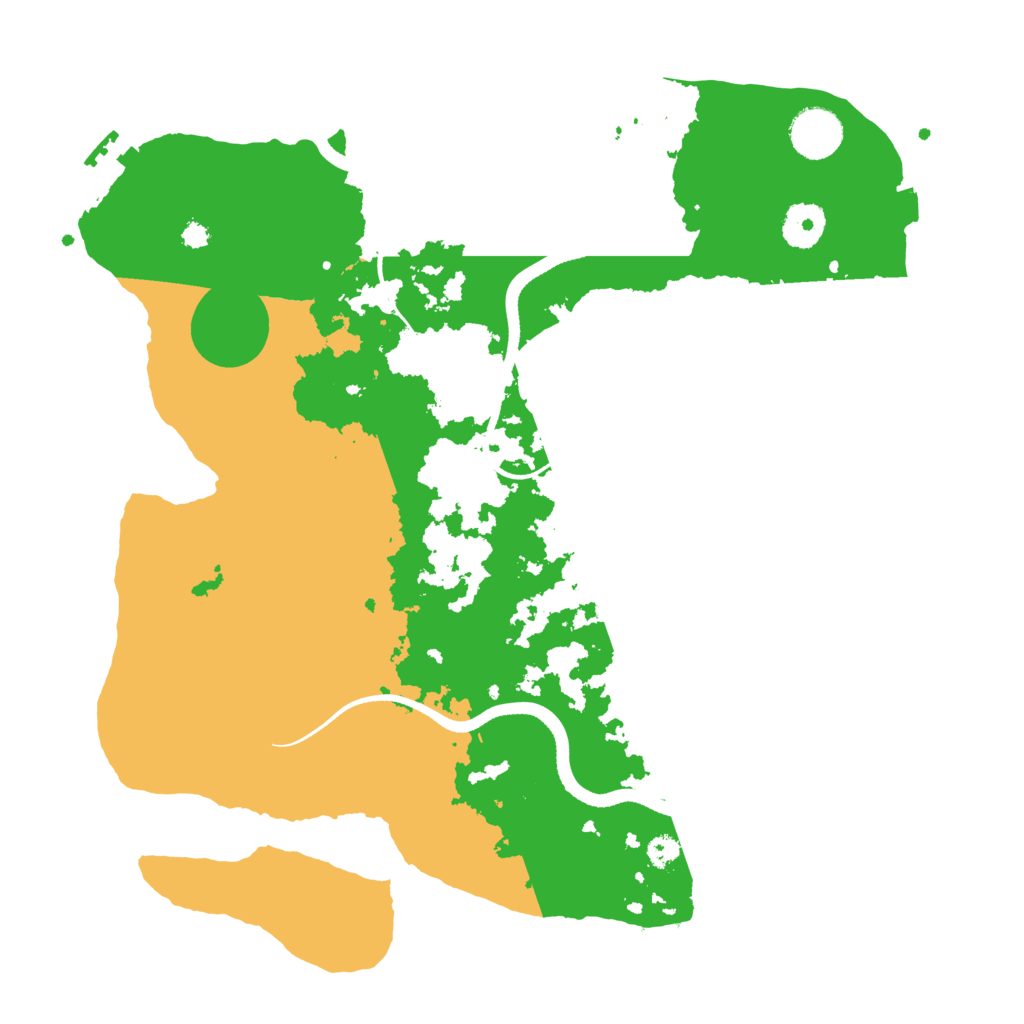 Biome Rust Map: Procedural Map, Size: 3500, Seed: 431335040