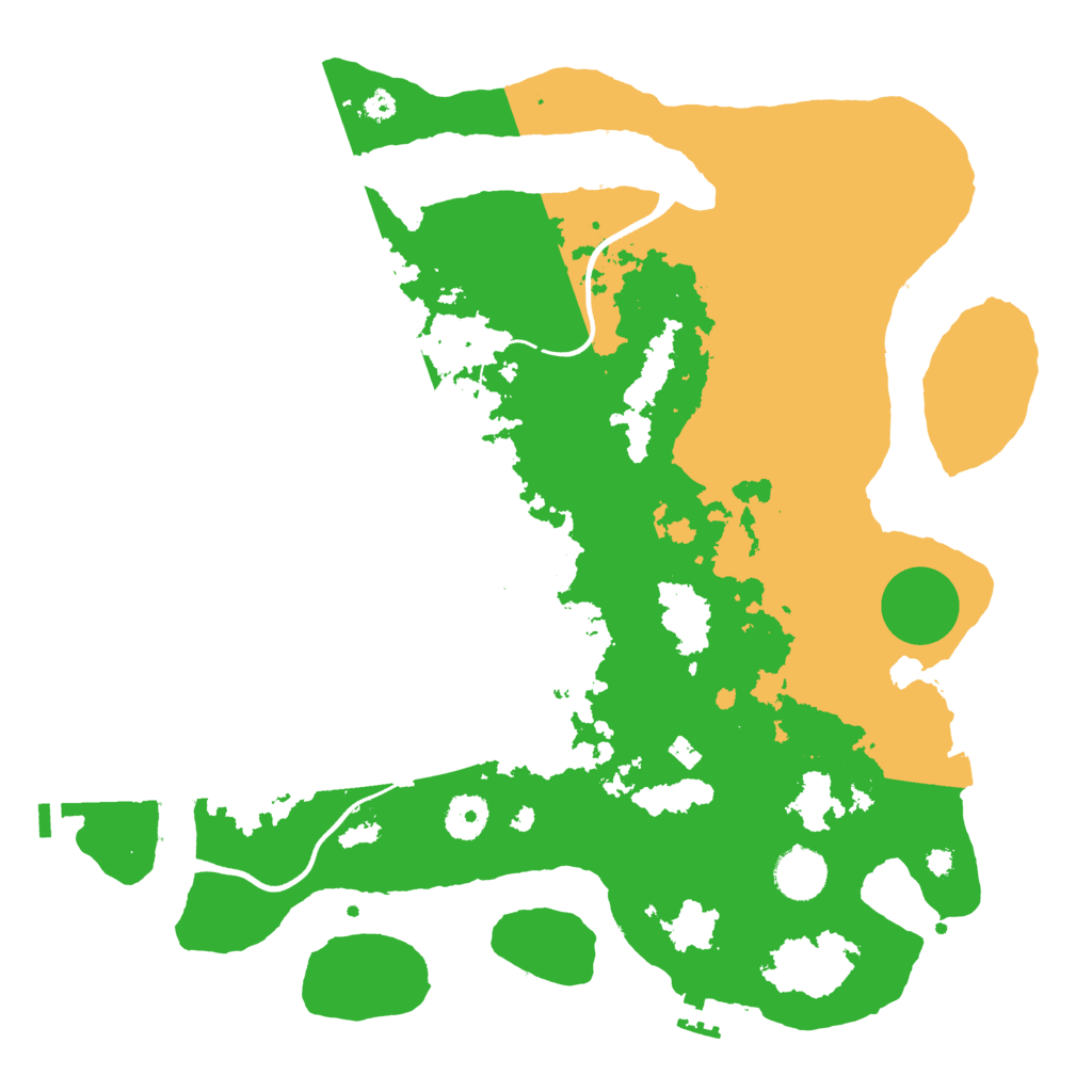 Biome Rust Map: Procedural Map, Size: 3700, Seed: 420772268