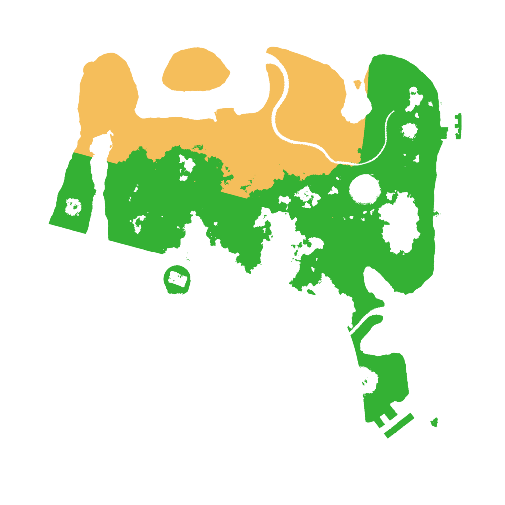 Biome Rust Map: Procedural Map, Size: 3000, Seed: 348975