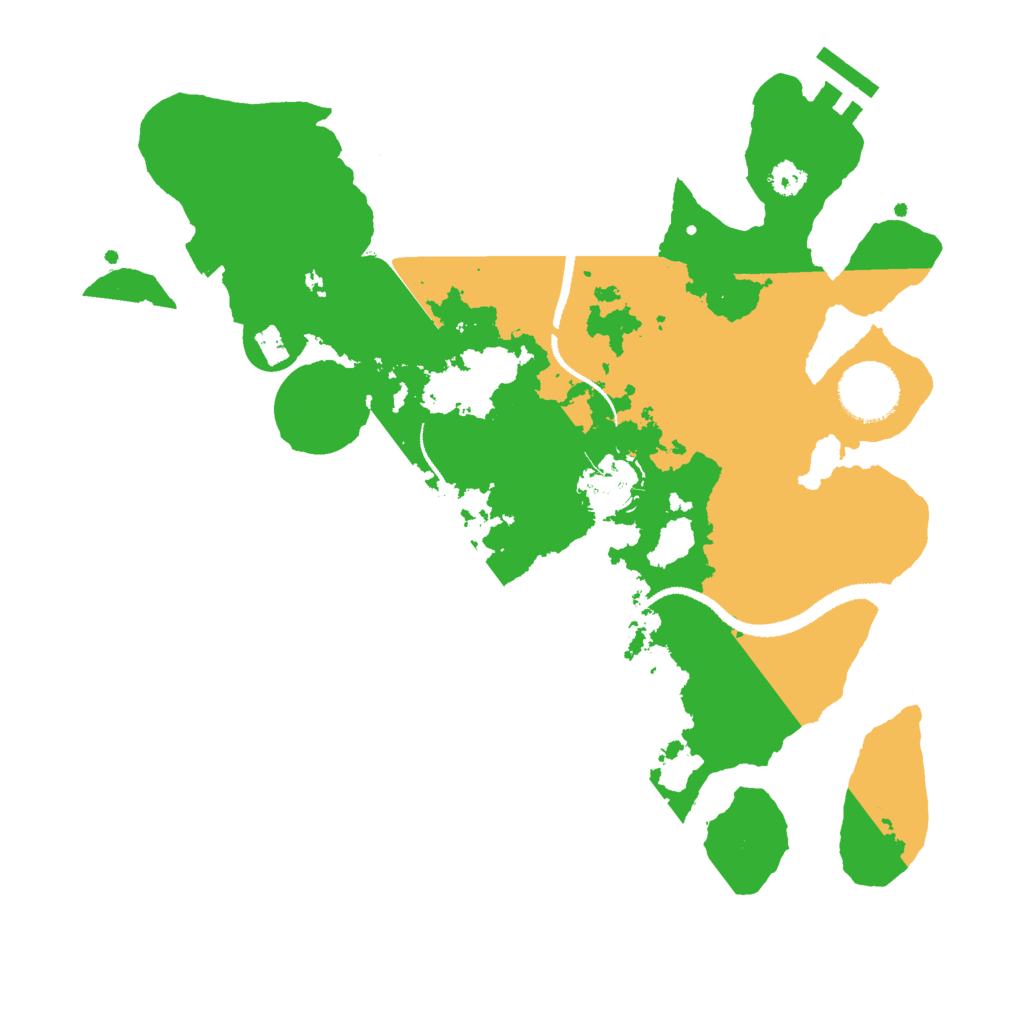 Biome Rust Map: Procedural Map, Size: 3000, Seed: 35552