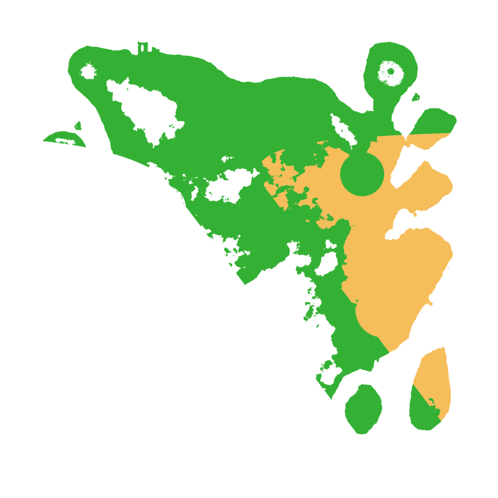 Biome Rust Map: Procedural Map, Size: 3000, Seed: 35552