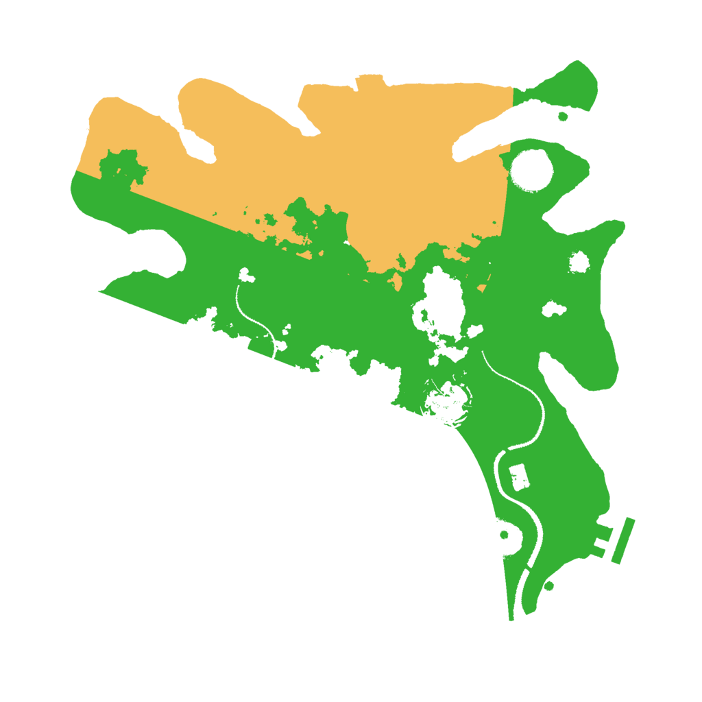 Biome Rust Map: Procedural Map, Size: 3000, Seed: 88391