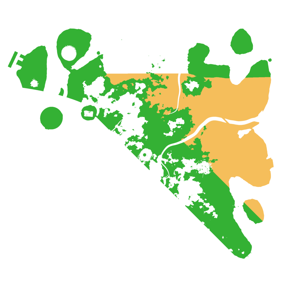 Biome Rust Map: Procedural Map, Size: 3500, Seed: 452430721