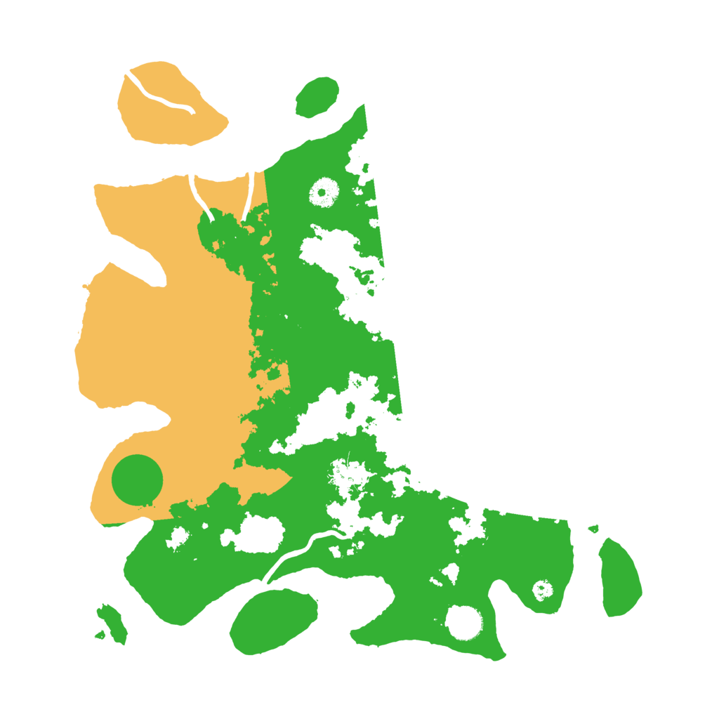 Biome Rust Map: Procedural Map, Size: 3700, Seed: 10462456