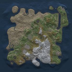 Thumbnail Rust Map: Procedural Map, Size: 3500, Seed: 1669057512, 16 Monuments