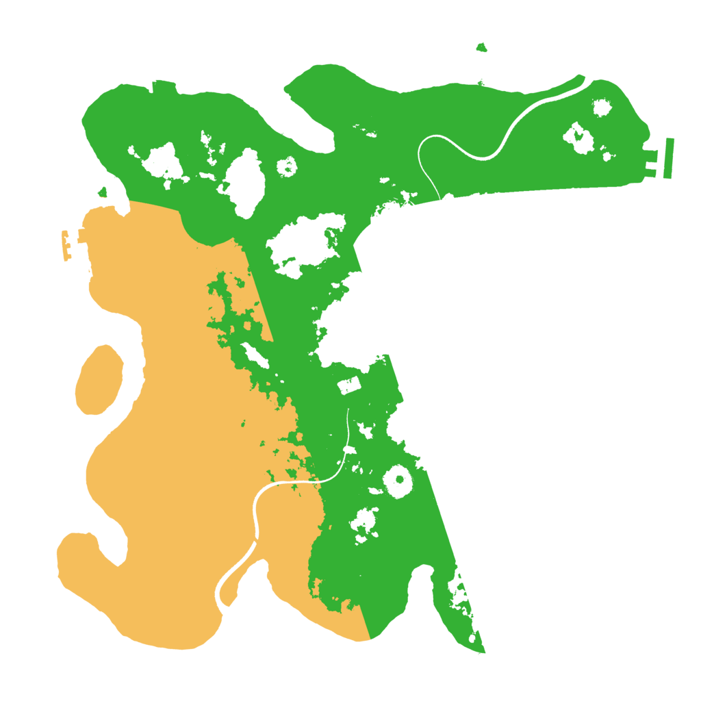 Biome Rust Map: Procedural Map, Size: 3500, Seed: 2127288143