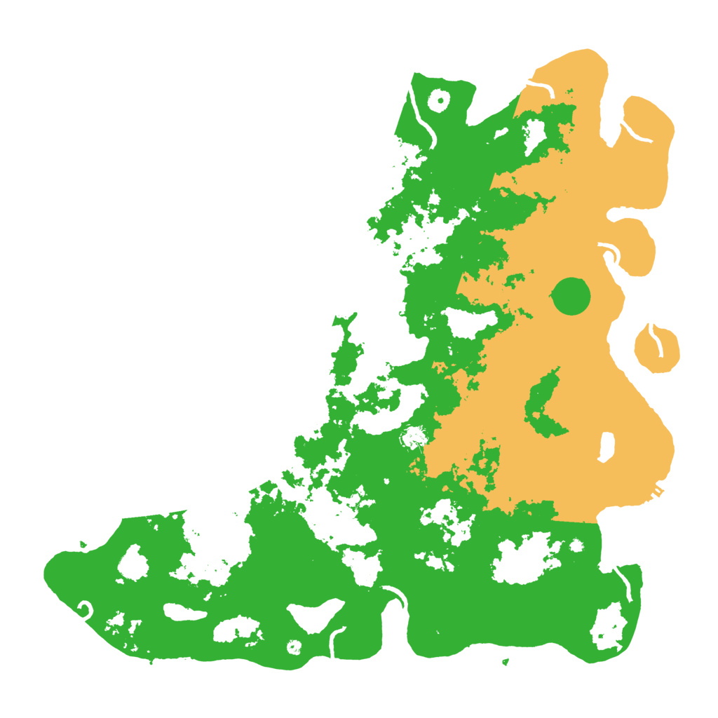 Biome Rust Map: Procedural Map, Size: 5000, Seed: 1280